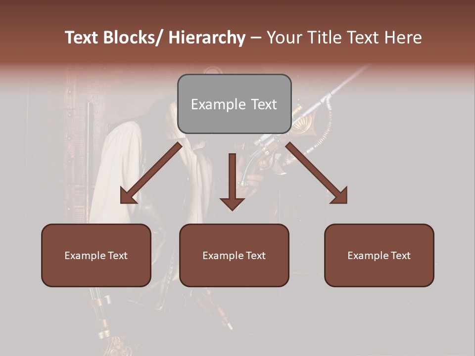 White White Background Hair PowerPoint Template