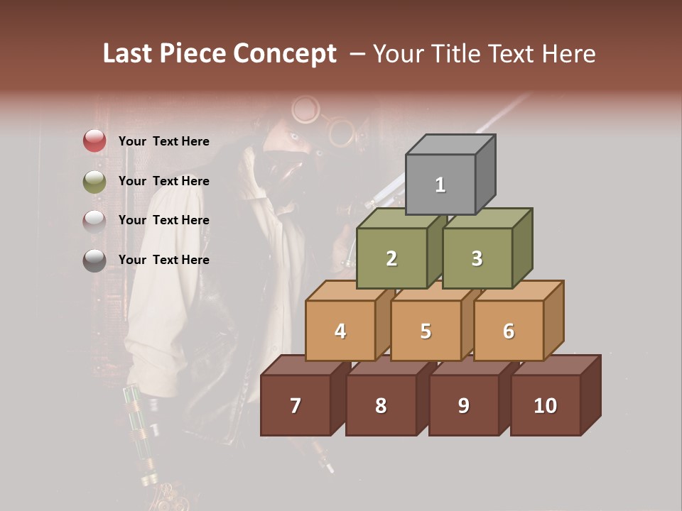 White White Background Hair PowerPoint Template