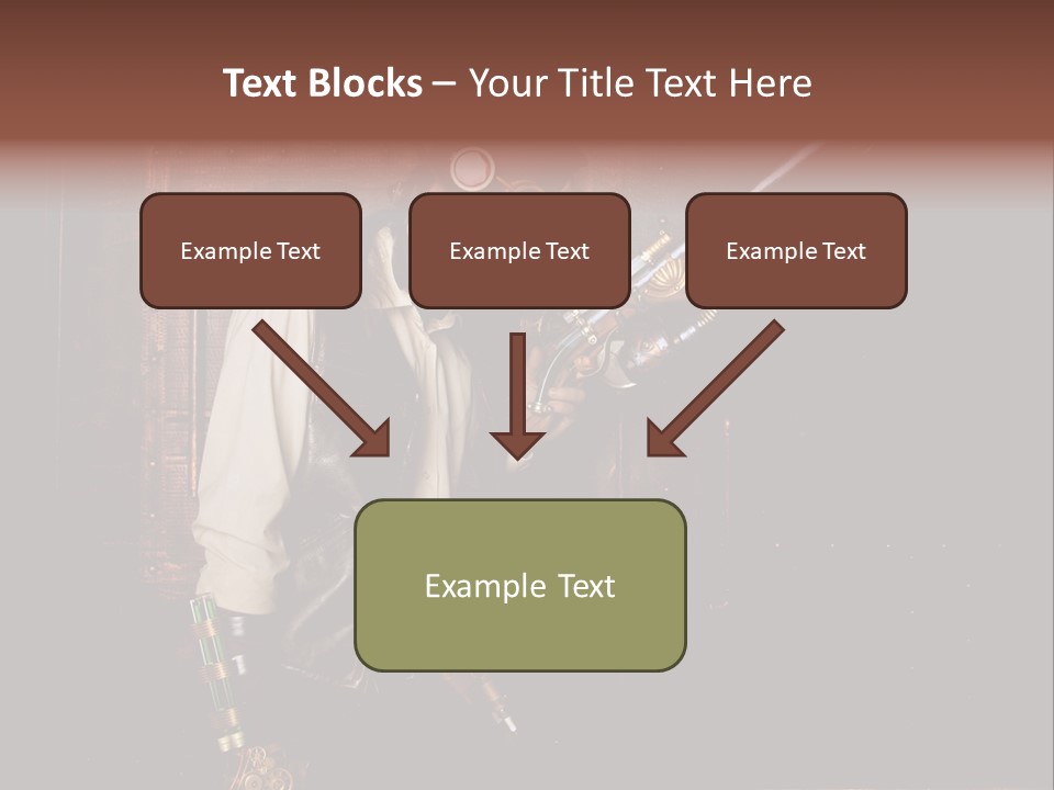 White White Background Hair PowerPoint Template