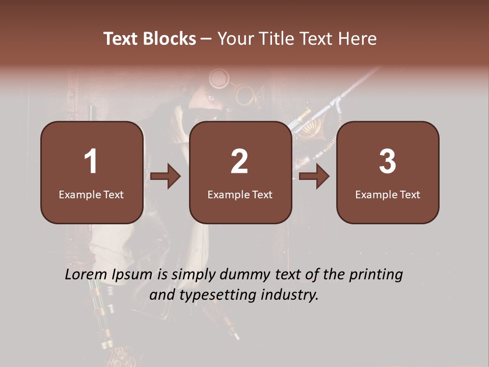 White White Background Hair PowerPoint Template