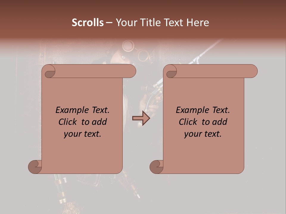 White White Background Hair PowerPoint Template