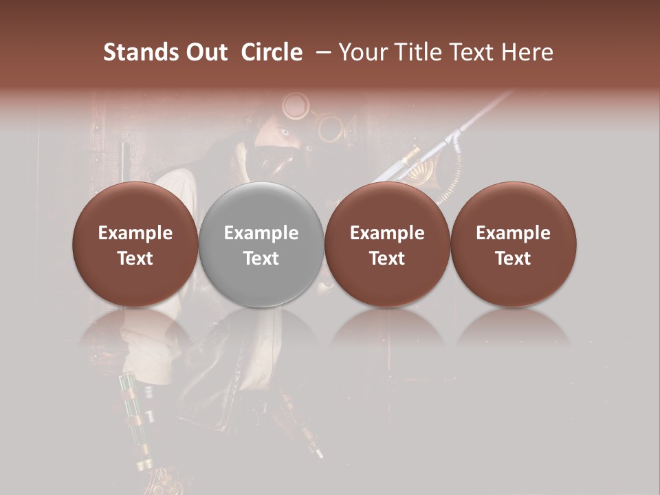 White White Background Hair PowerPoint Template