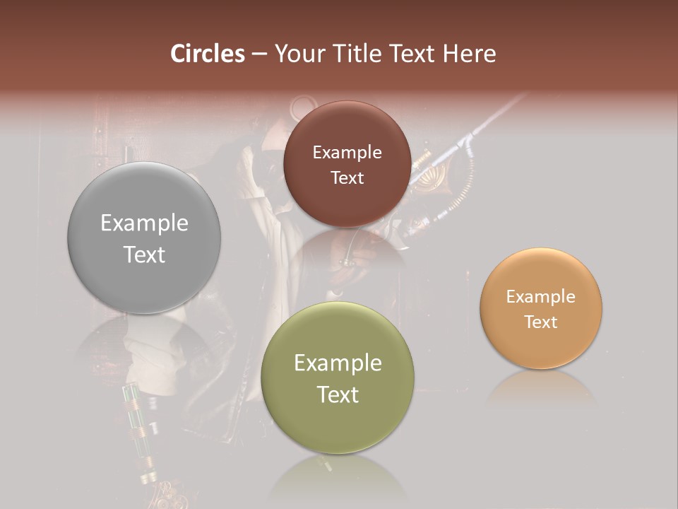 White White Background Hair PowerPoint Template