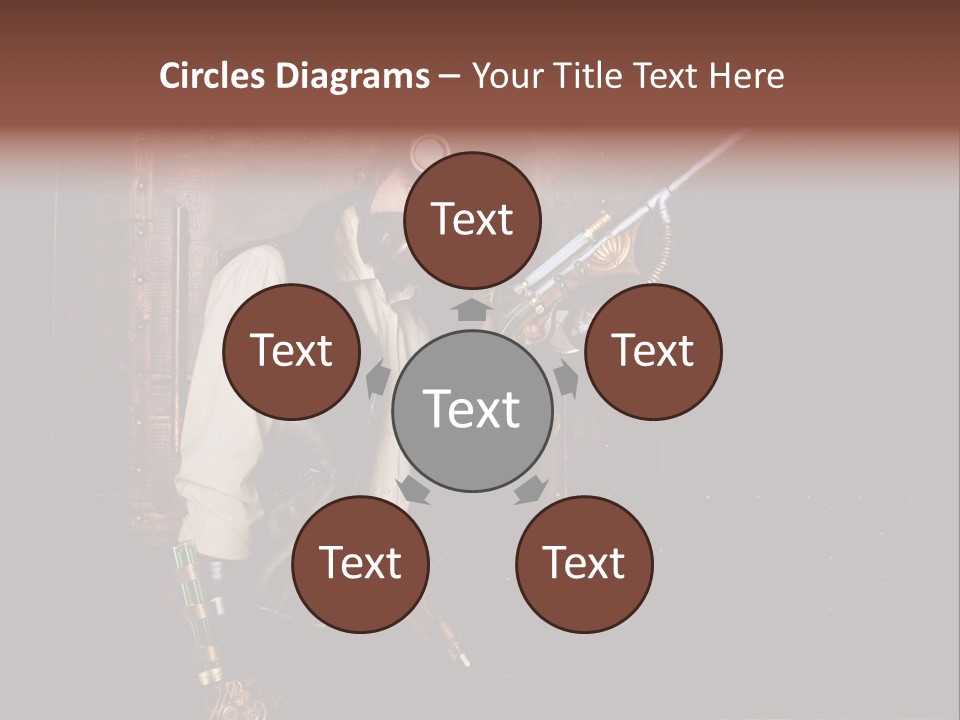 White White Background Hair PowerPoint Template