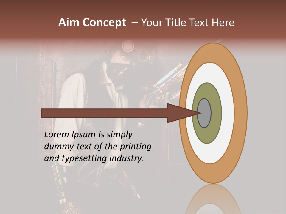 White White Background Hair PowerPoint Template