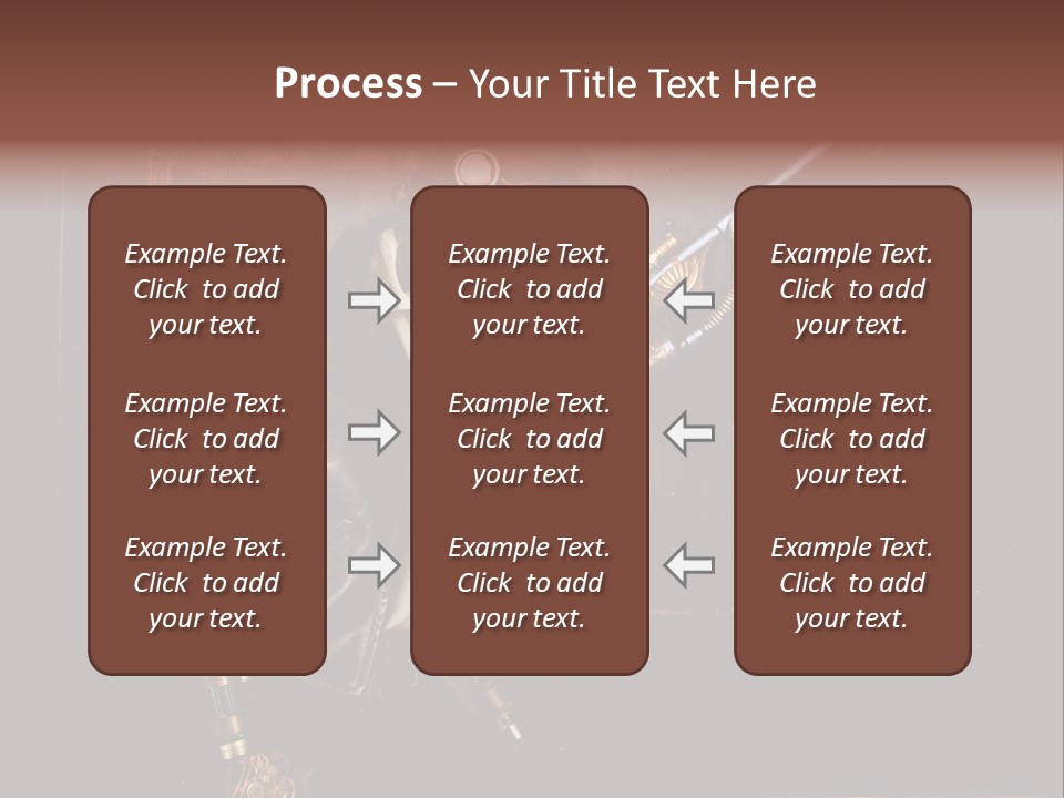 White White Background Hair PowerPoint Template