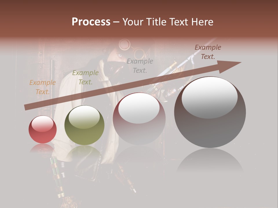 White White Background Hair PowerPoint Template