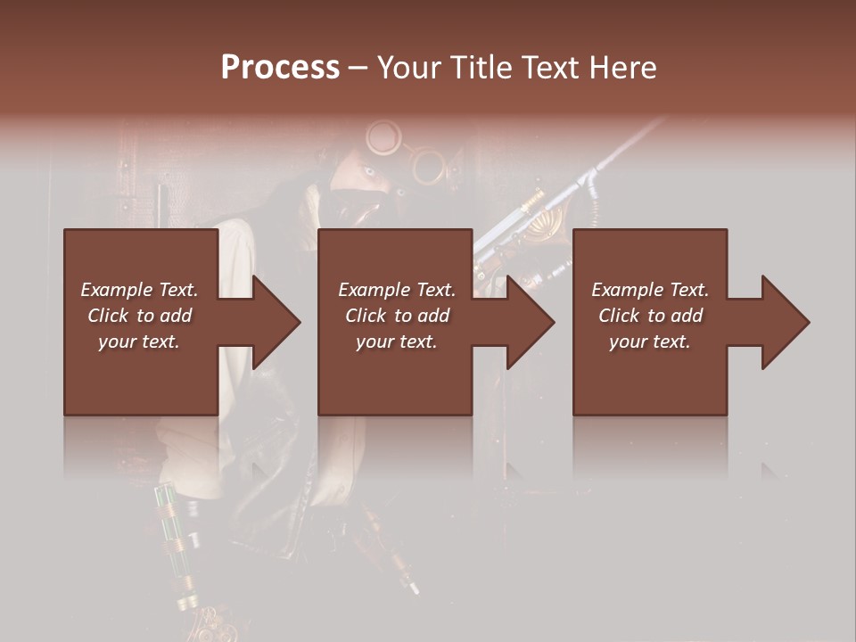 White White Background Hair PowerPoint Template