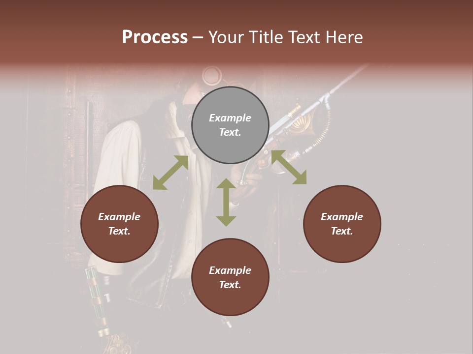 White White Background Hair PowerPoint Template