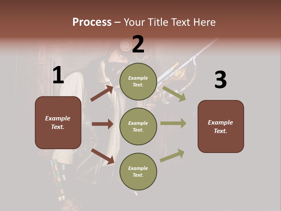 White White Background Hair PowerPoint Template