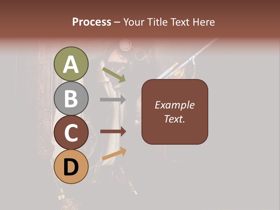 White White Background Hair PowerPoint Template