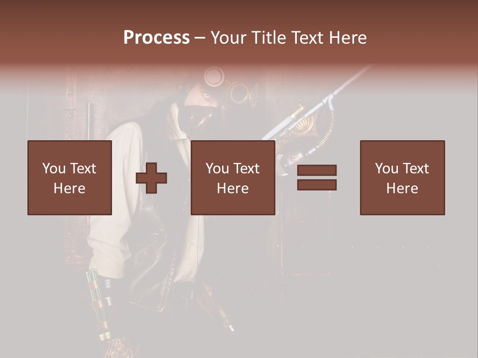 White White Background Hair PowerPoint Template