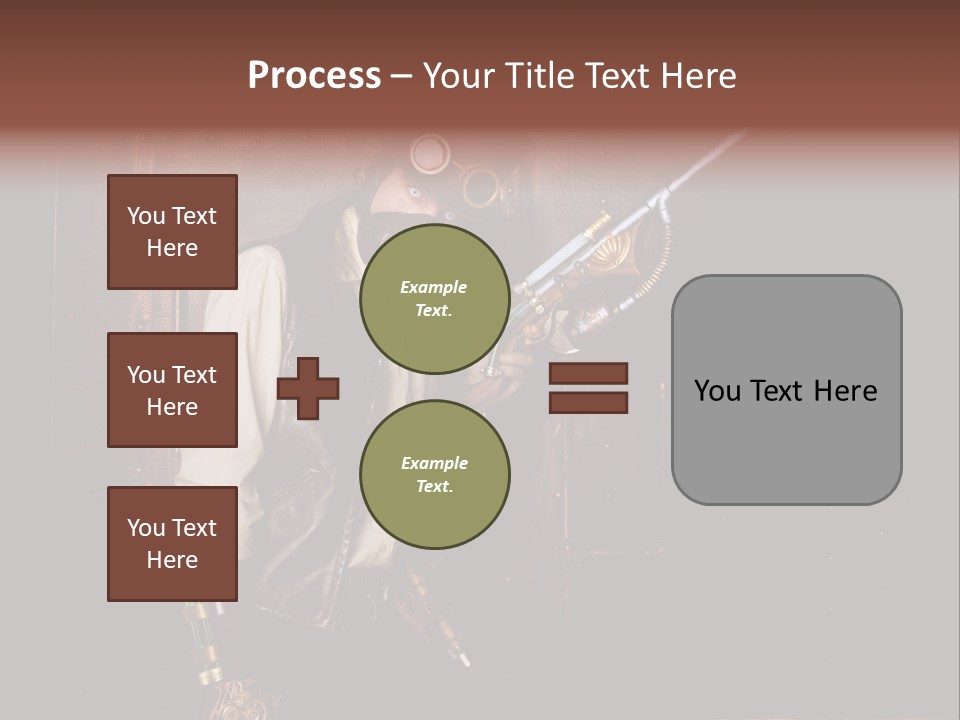 White White Background Hair PowerPoint Template