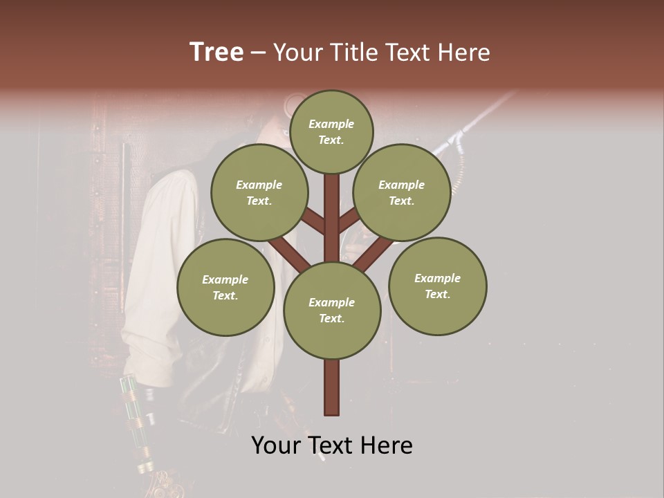 White White Background Hair PowerPoint Template