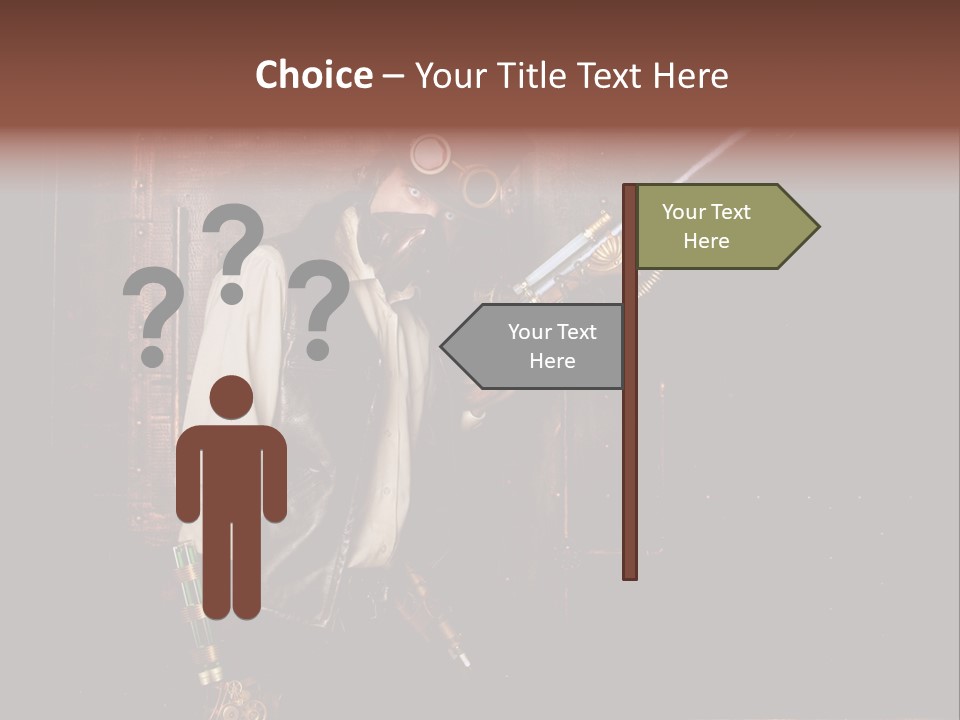 White White Background Hair PowerPoint Template