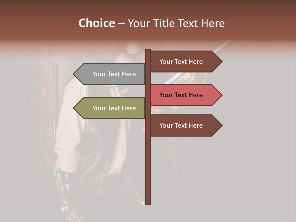 White White Background Hair PowerPoint Template