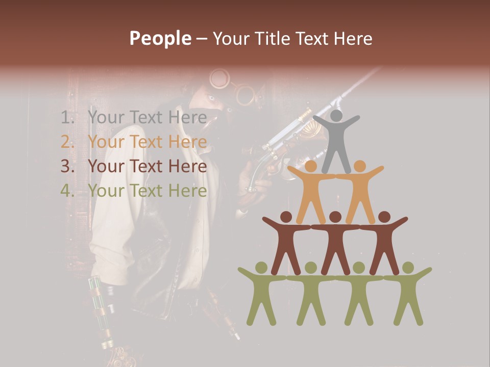 White White Background Hair PowerPoint Template