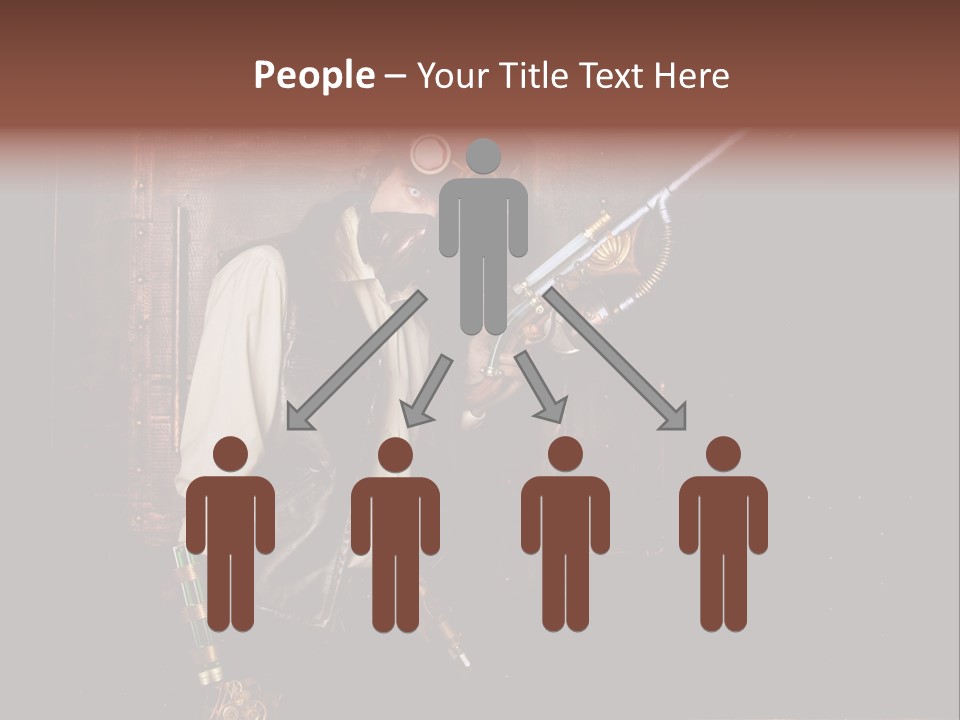 White White Background Hair PowerPoint Template