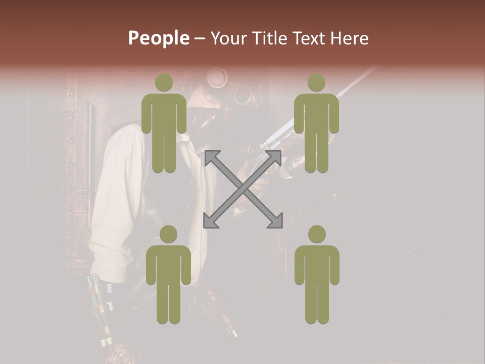 White White Background Hair PowerPoint Template