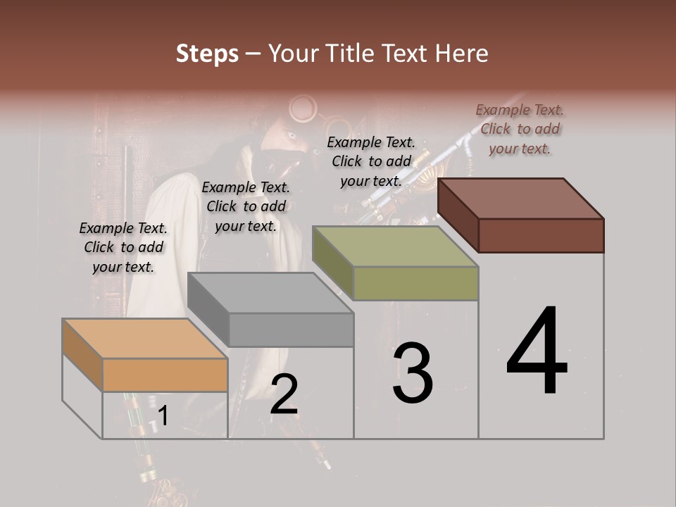 White White Background Hair PowerPoint Template