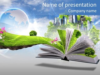 Concept Sky Meadow PowerPoint Template