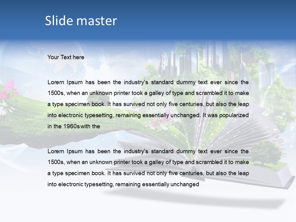 Concept Sky Meadow PowerPoint Template