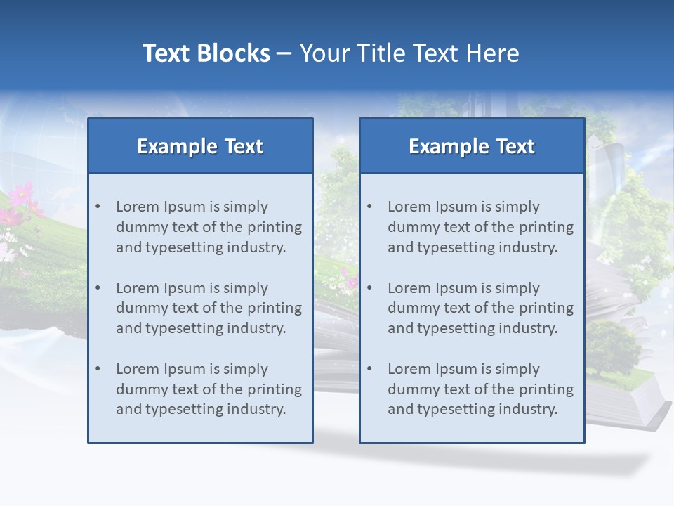 Concept Sky Meadow PowerPoint Template