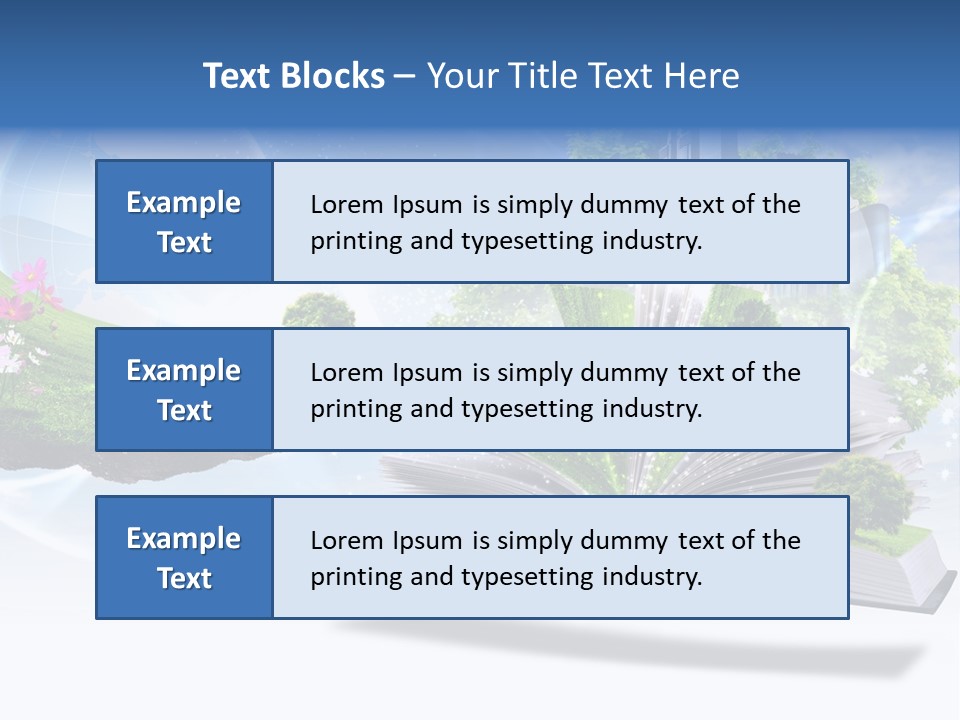 Concept Sky Meadow PowerPoint Template