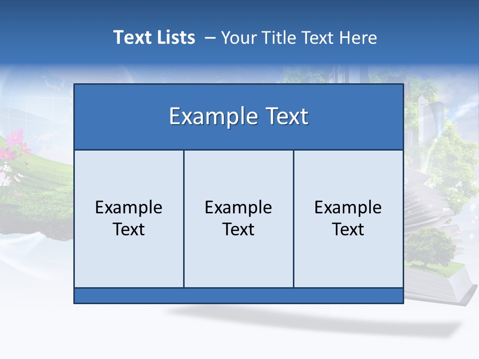 Concept Sky Meadow PowerPoint Template