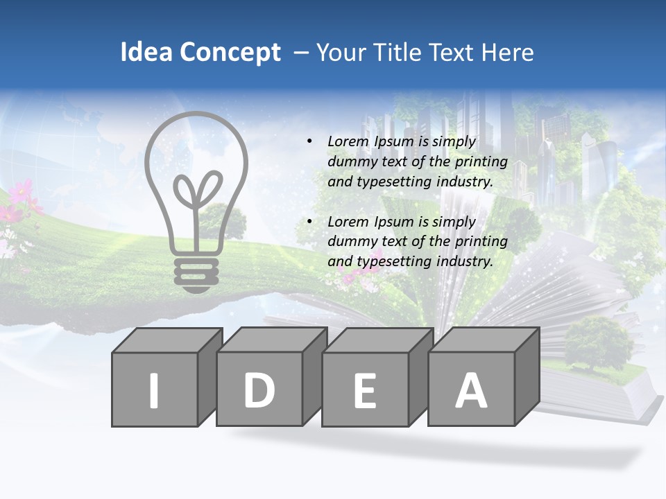 Concept Sky Meadow PowerPoint Template
