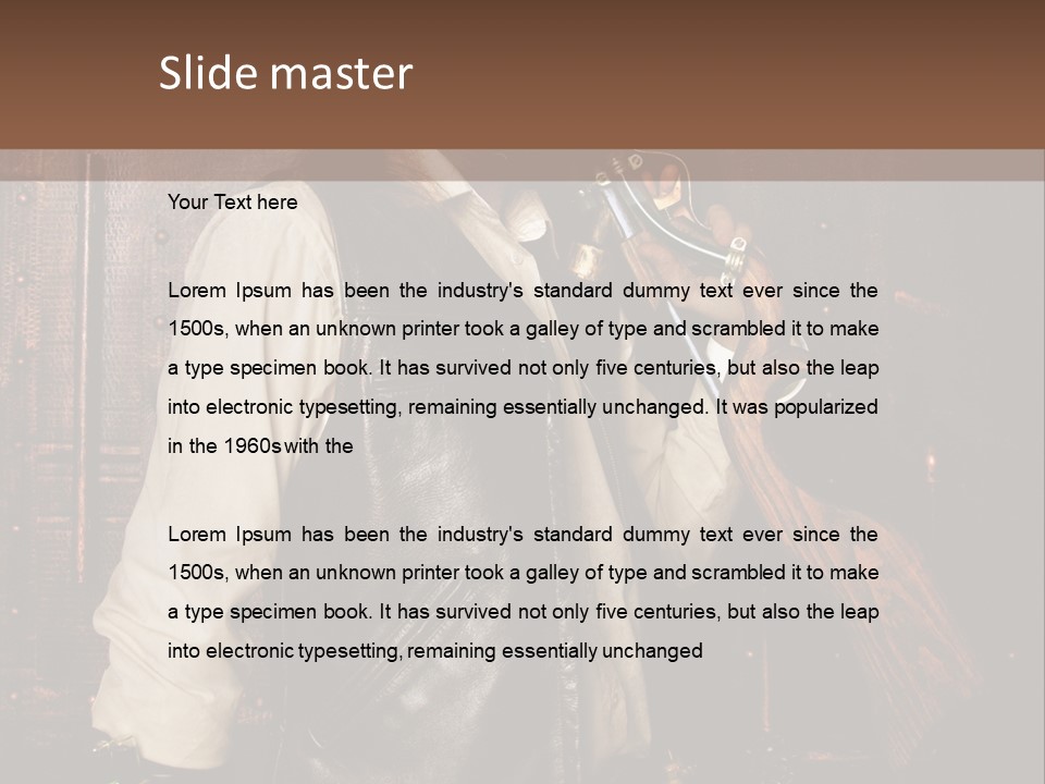 Fort Gilet Montre PowerPoint Template