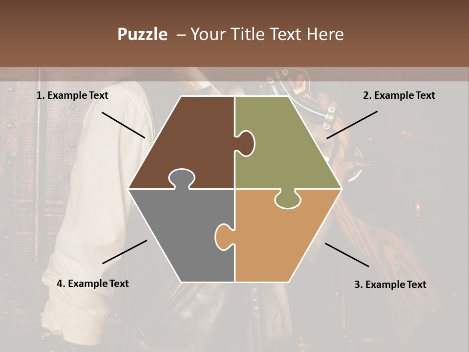 Fort Gilet Montre PowerPoint Template