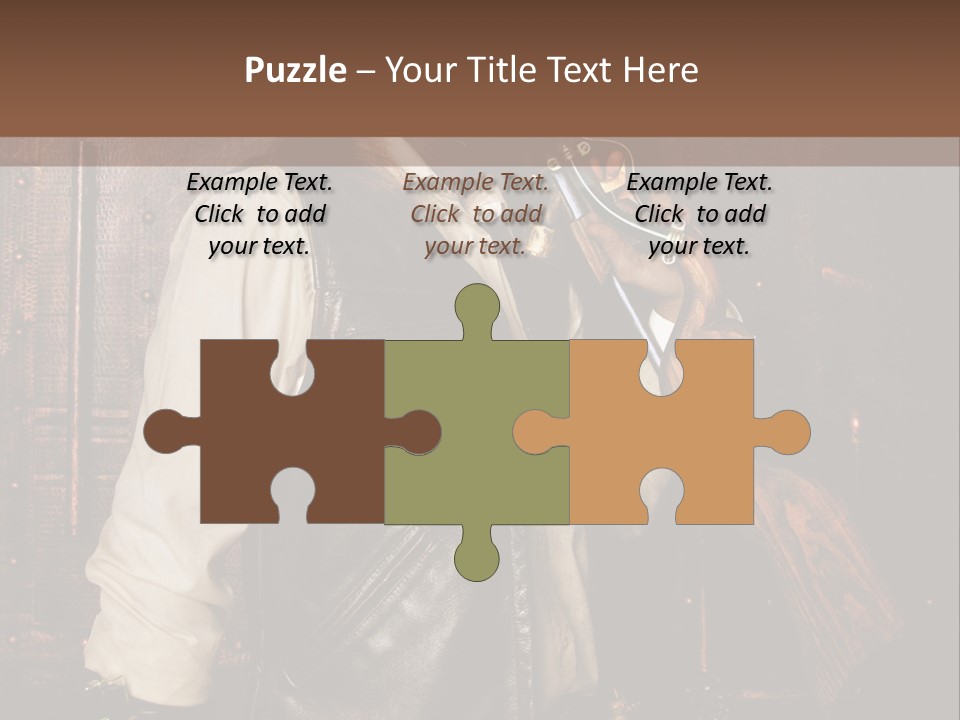 Fort Gilet Montre PowerPoint Template