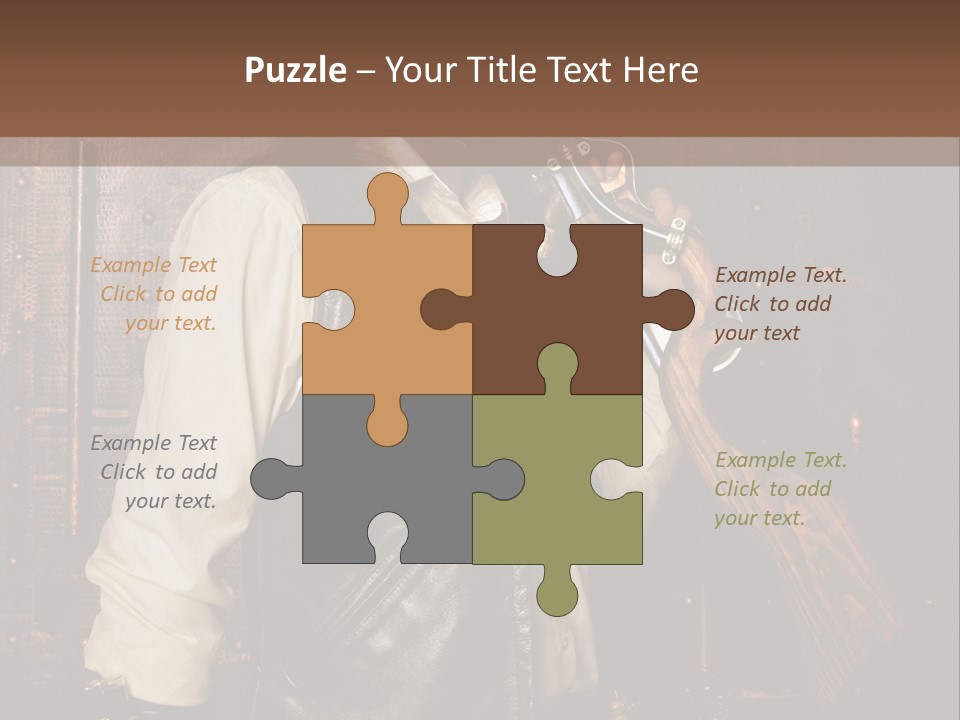 Fort Gilet Montre PowerPoint Template