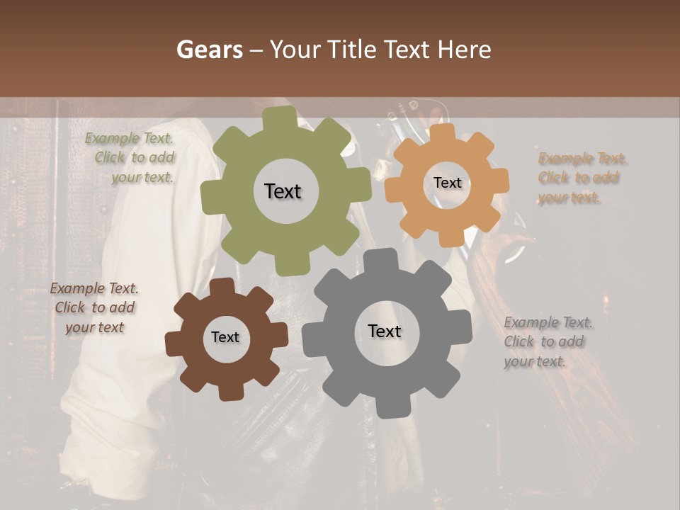 Fort Gilet Montre PowerPoint Template