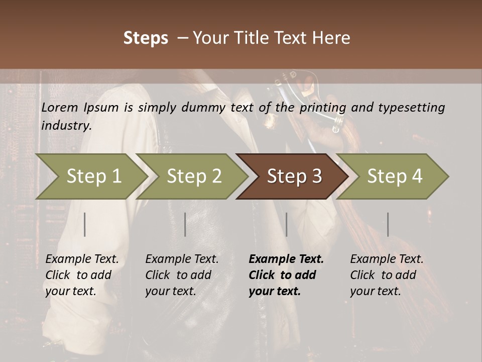 Fort Gilet Montre PowerPoint Template
