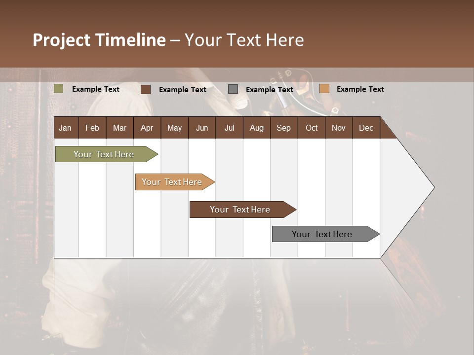Fort Gilet Montre PowerPoint Template
