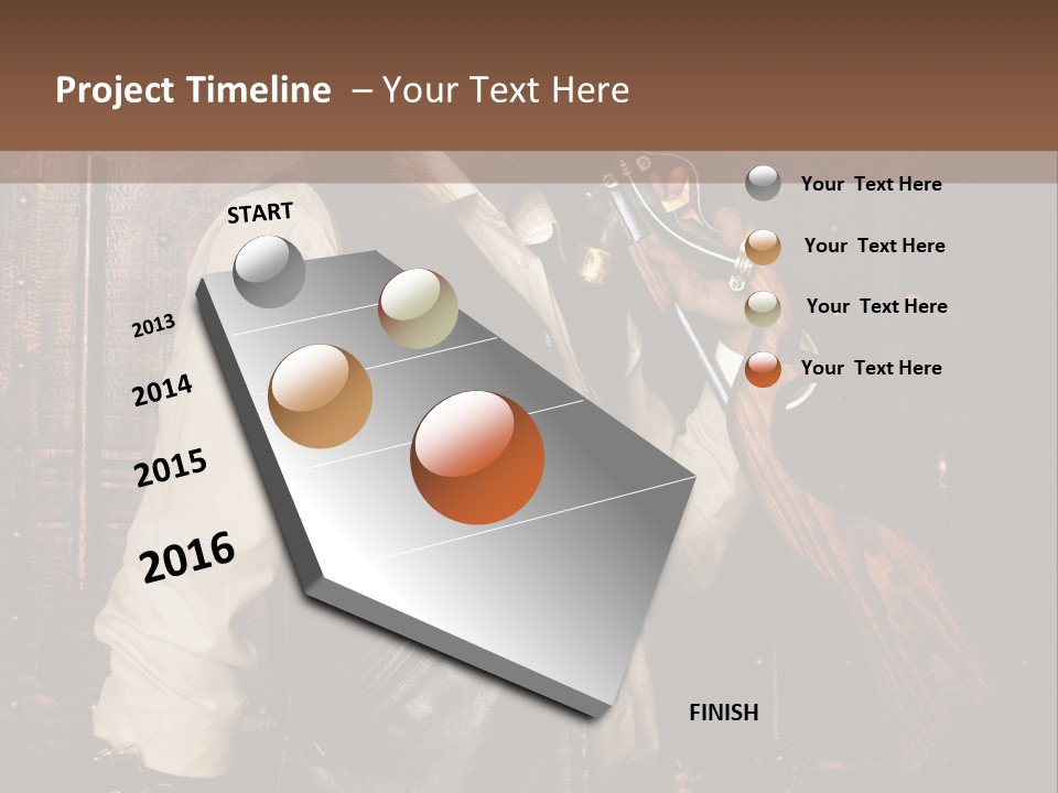 Fort Gilet Montre PowerPoint Template