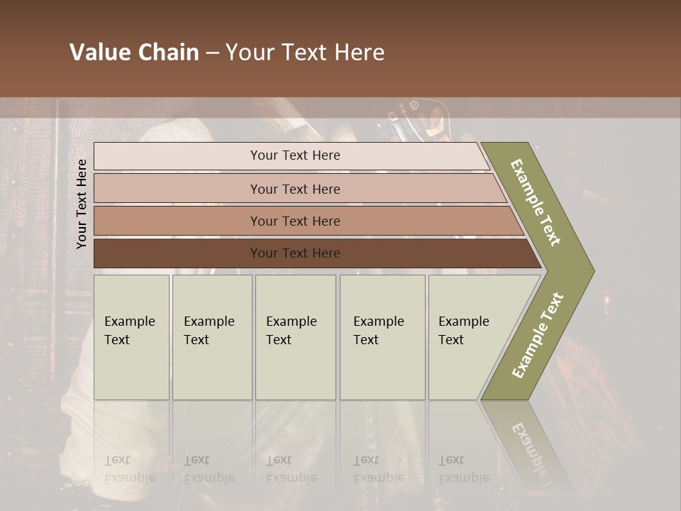 Fort Gilet Montre PowerPoint Template