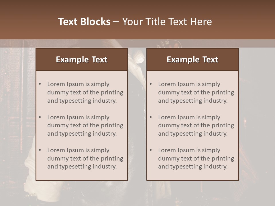 Fort Gilet Montre PowerPoint Template