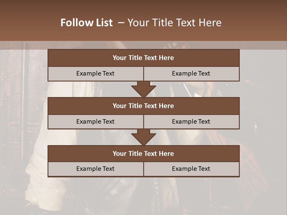 Fort Gilet Montre PowerPoint Template