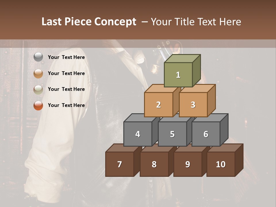 Fort Gilet Montre PowerPoint Template