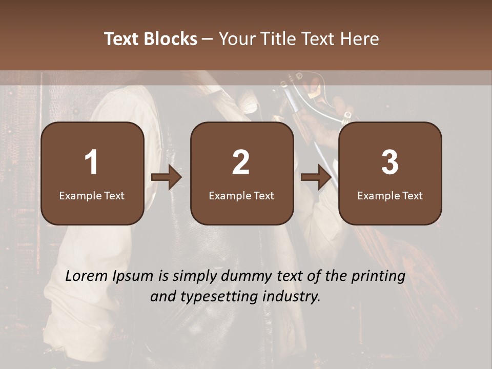 Fort Gilet Montre PowerPoint Template