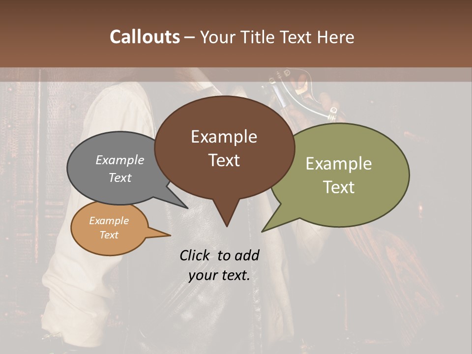 Fort Gilet Montre PowerPoint Template