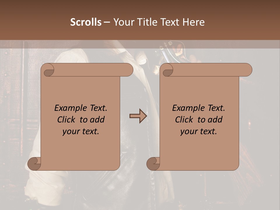 Fort Gilet Montre PowerPoint Template