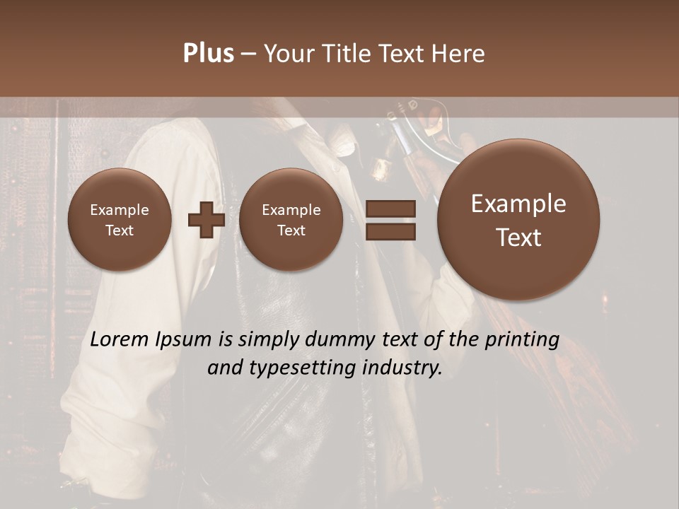 Fort Gilet Montre PowerPoint Template
