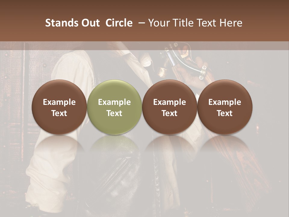 Fort Gilet Montre PowerPoint Template