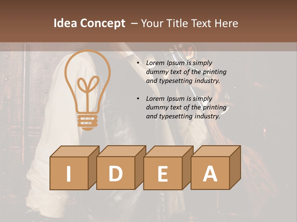 Fort Gilet Montre PowerPoint Template