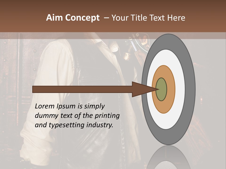 Fort Gilet Montre PowerPoint Template