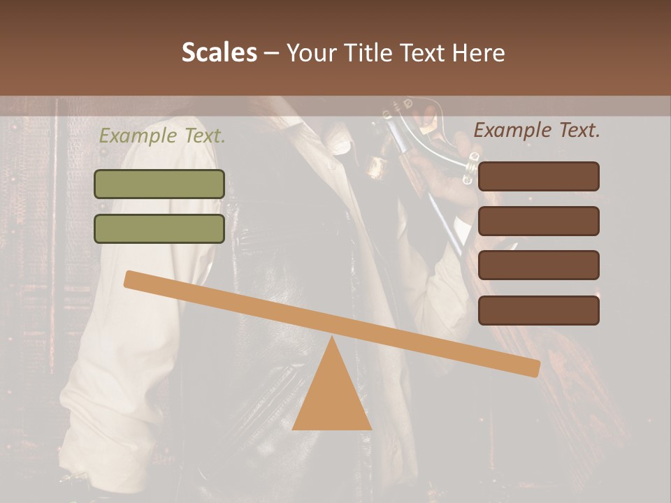 Fort Gilet Montre PowerPoint Template